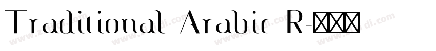 Traditional Arabic R字体转换